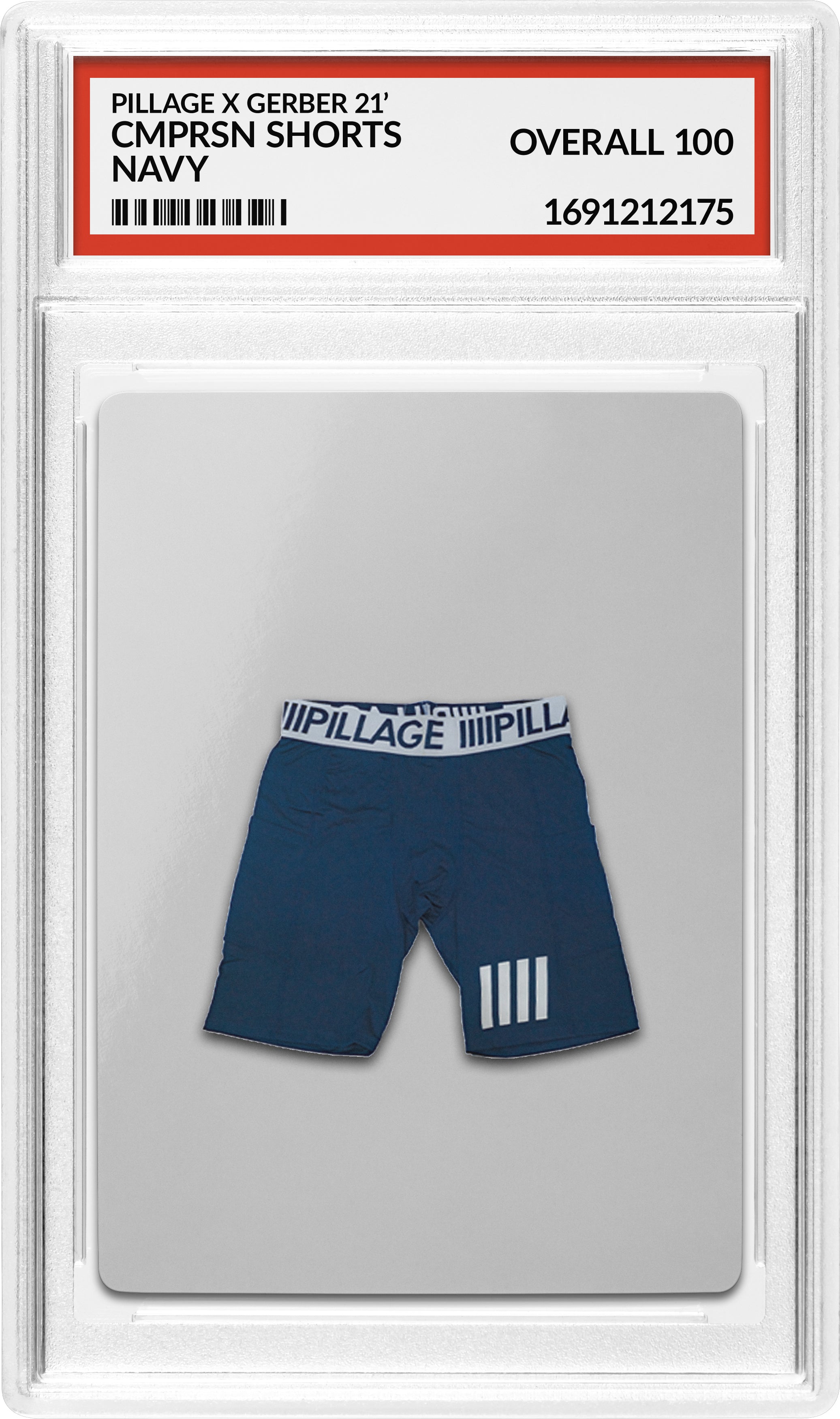 PILLAGE WORLDWIDE - COMPRESSION SHORTS - NAVY