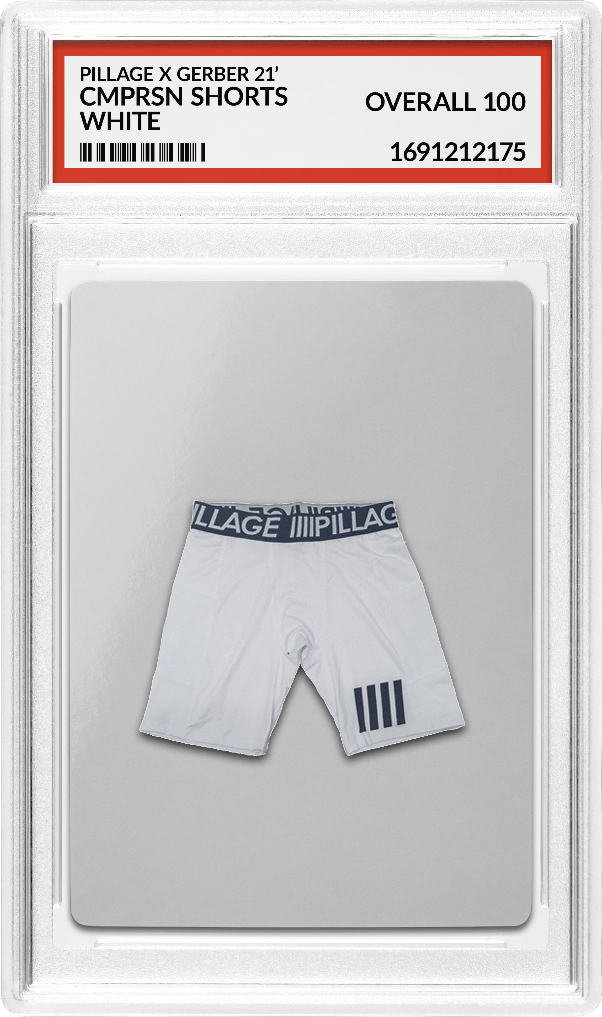 PILLAGE WORLDWIDE - COMPRESSION SHORTS - WHITE