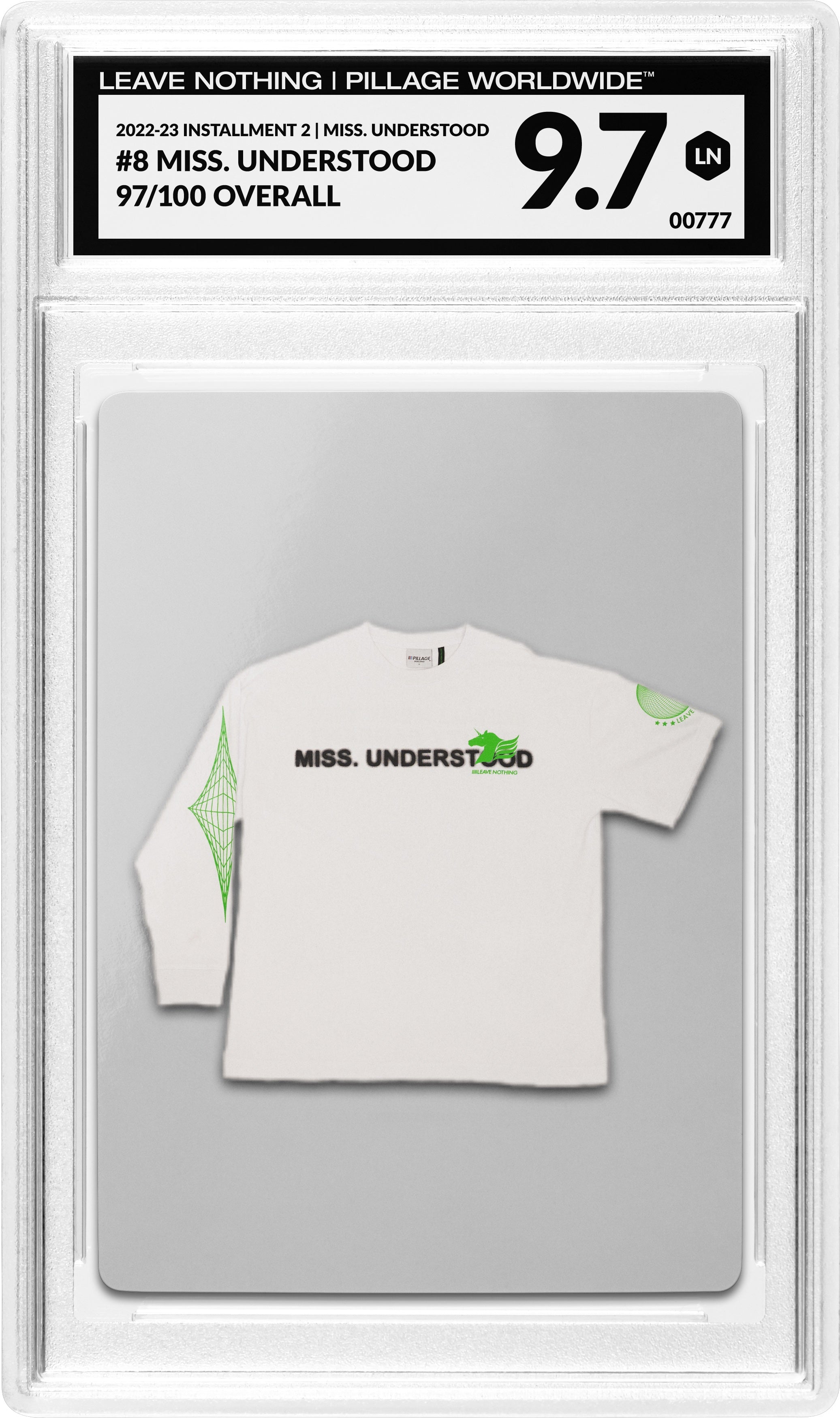 PILLAGE WORLDWIDE - MISS. UNDERSTOOD SHIRT -  WHITE