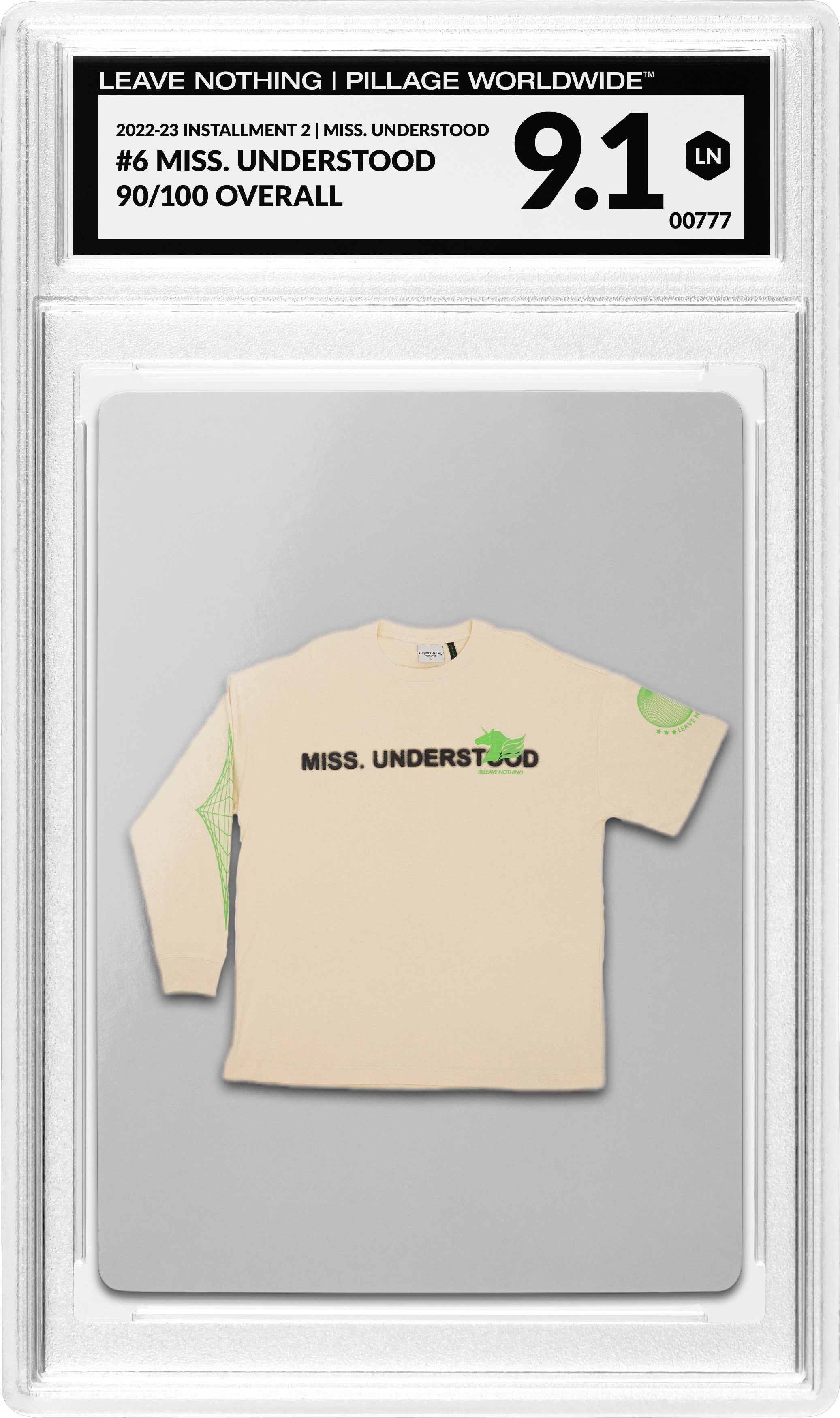 PILLAGE WORLDWIDE - MISS. UNDERSTOOD SHIRT - CREAM